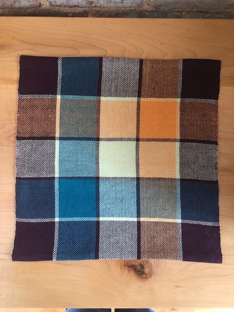Blocks of Color Napkins - Euroflax Yarn Kit and Pattern
