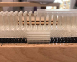 LoftyFiber Raddle clip for Louet looms