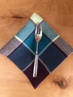 Blocks of Color Napkins - Euroflax Yarn Kit and Pattern